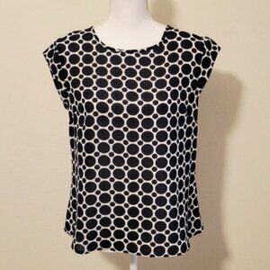 ⚪️🔵 The Limited Navy Blue & White Polka Dot Women’s Top | Size Medium